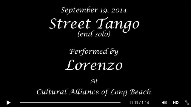 Lorenzo Gigliotti - Street Tango sample - September 2014